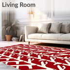 Abstract Tree And Branch Pattern Rug