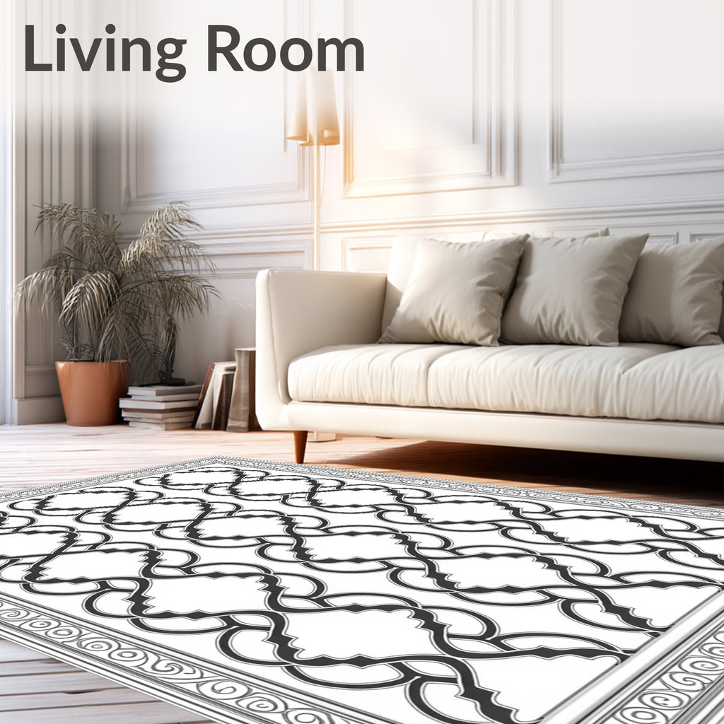 Interwoven Lattice Classic Patterned Rug