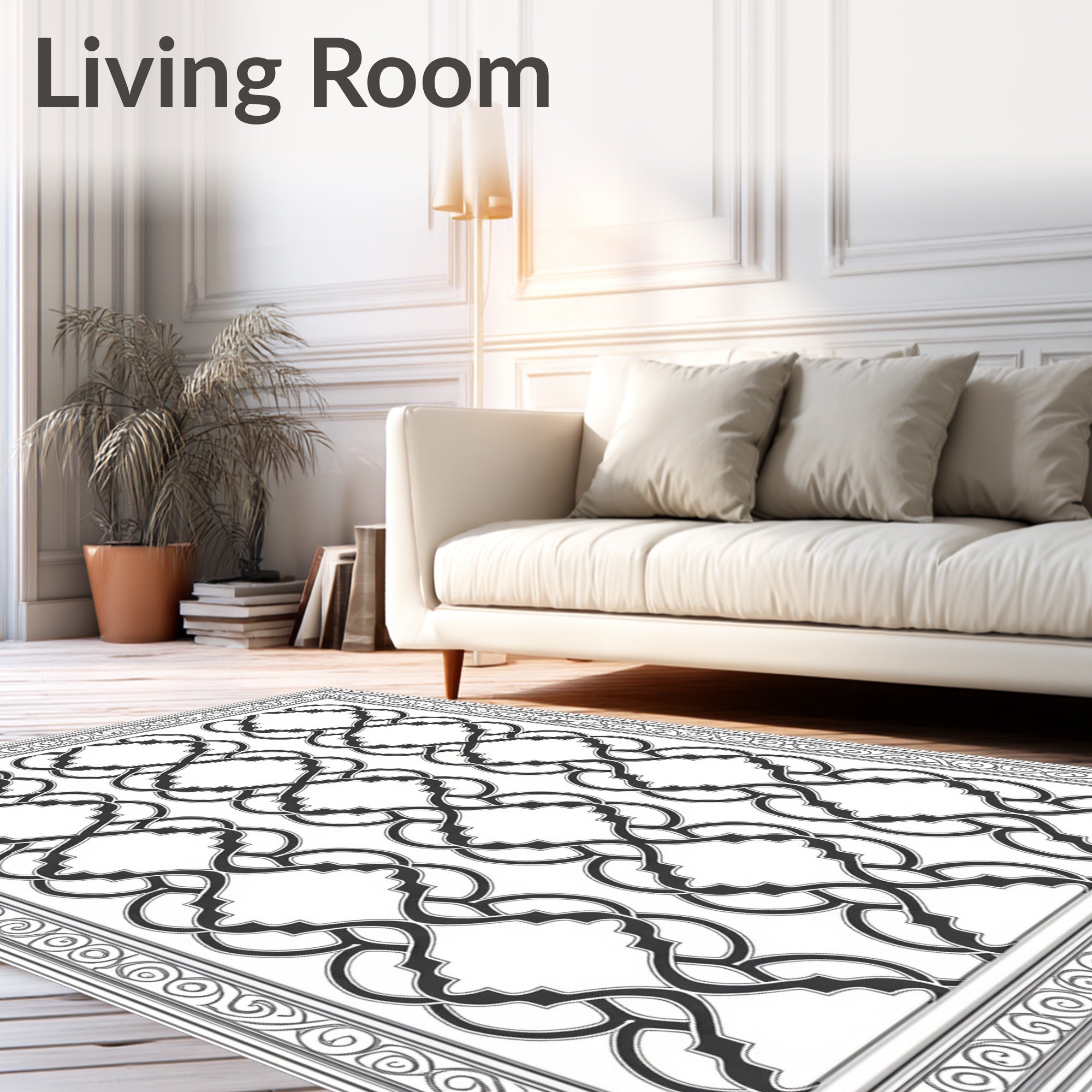 Interwoven Lattice Classic Patterned Rug