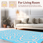 Abstract Swirl Pink Pattern Rug