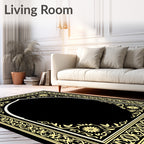 Golden Floral Archway Pattern Rug