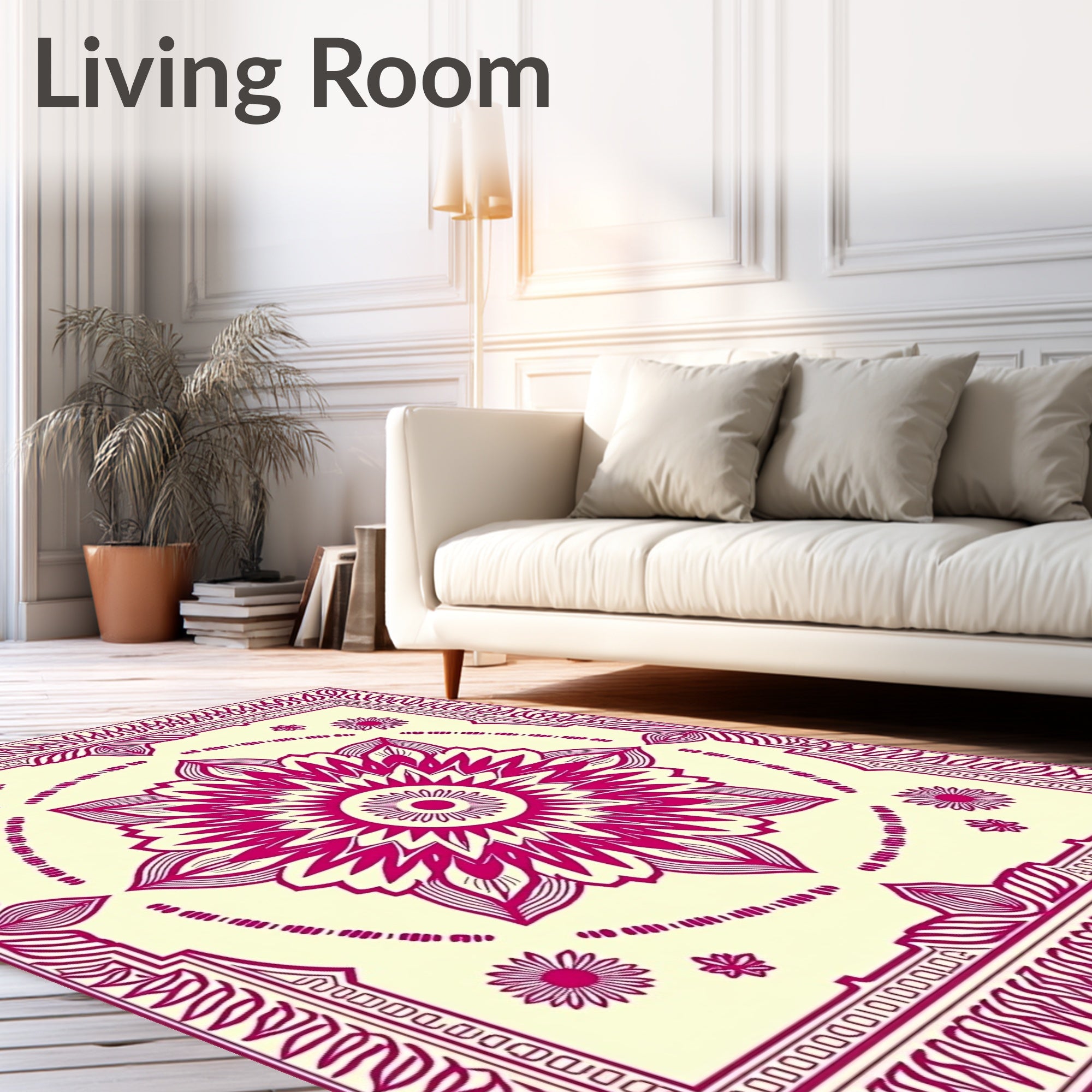 Mandala Floral Style Pattern Rug