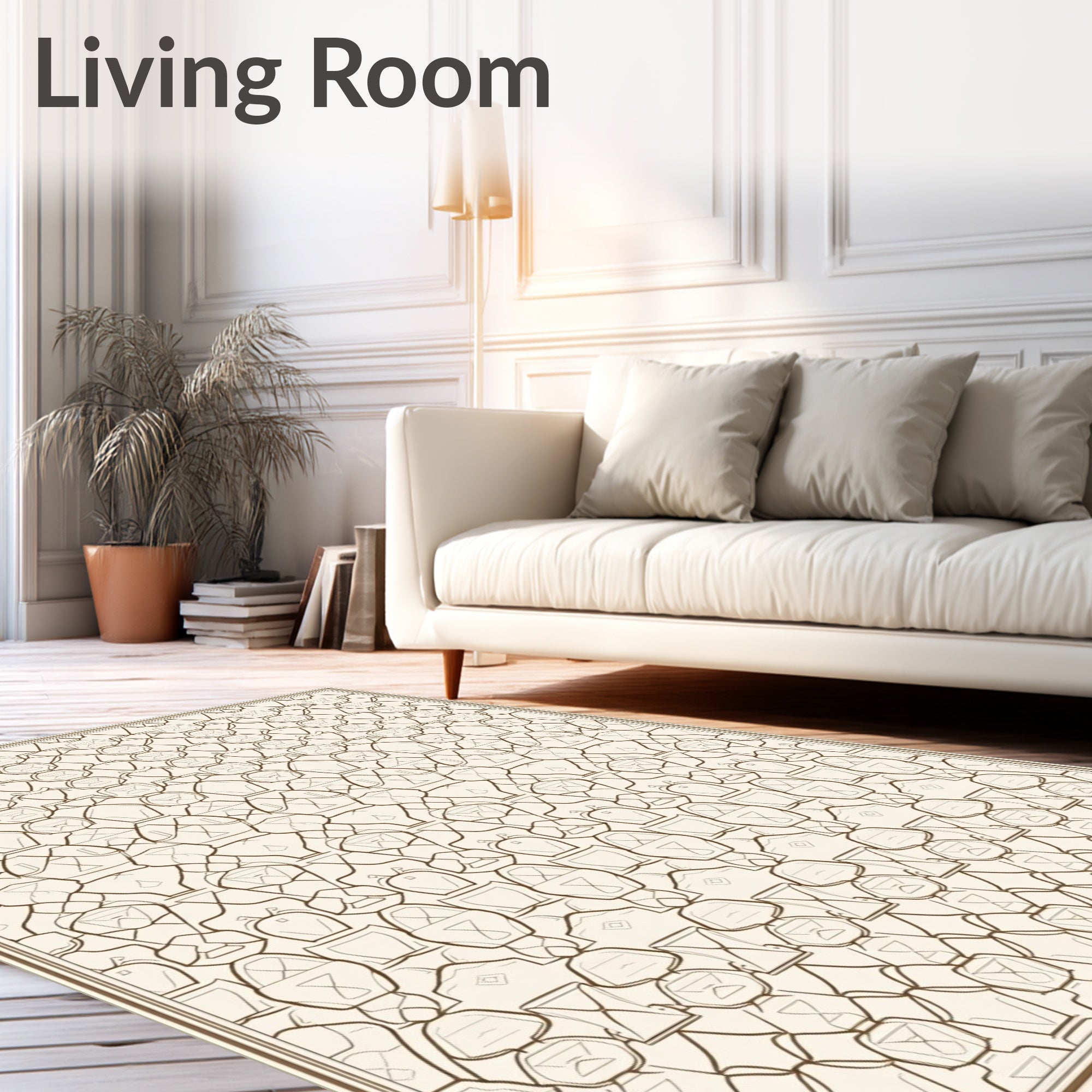 Geometric Repeating Abstract Pattern Rug