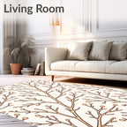 Cream Branch Berry Blossom Rug