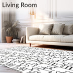 Abstract Organic Contour Stripes Rug