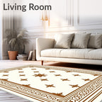 Antique Floral Star Pattern Rug