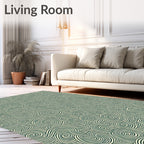 Abstract Swirls Pattern Design Rug
