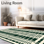 Graphic Geometric Blocks Pattern Rug