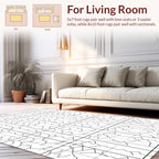 Organic Geometric Pattern Design Rug