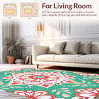 Floral Mandala Pattern Rug
