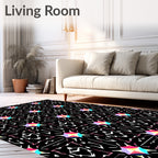 Abstract Linear Geometric Pattern Rug