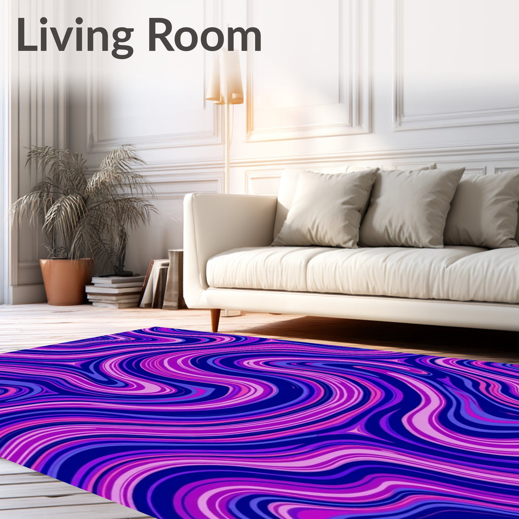 Vibrant Swirls Pattern Rug