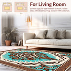 Elegant Floral Medallion Center Rug