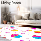 Sweet Cupcake And Candy Pattern Rug