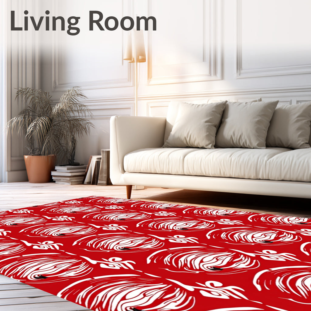 Bold Abstract Eye Pattern Design Rug