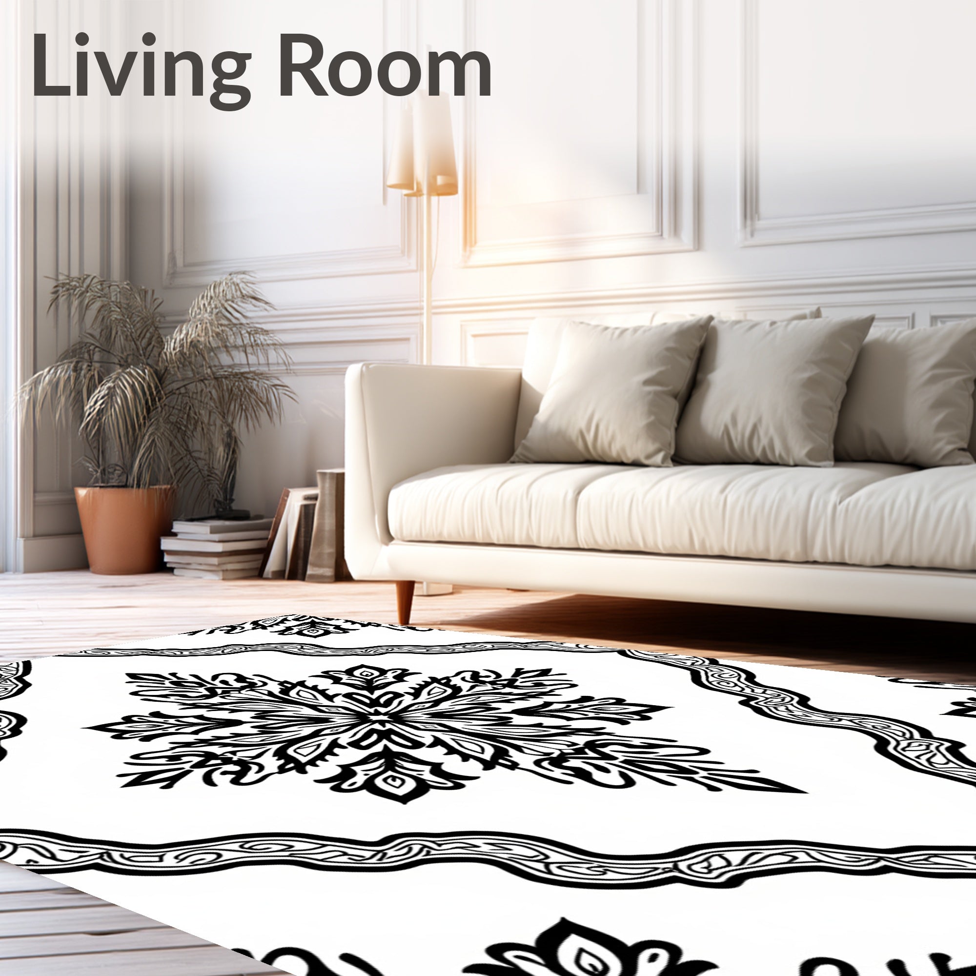 Classic Floral Medallion Pattern Rug