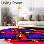 Bold Star Geometric Pattern Rug