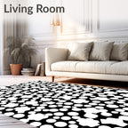 Abstract Plus Circle Pattern Design Rug