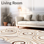 Swirl Line Abstract Pattern Design Rug