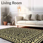 Bold Geometric Patterned Art Deco Rug