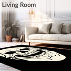 Gothic Skull Illustration Rug