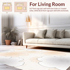 Soft Floral Cloud Pattern Rug