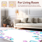 Delicate Floral Pattern With Colors Rug