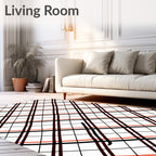 Diagonal Grid Pattern Rug