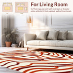 Wavy Abstract Stripe Pattern Rug