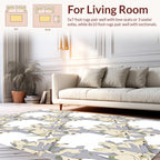 Abstract Irregular Organic Floral Pattern Rug