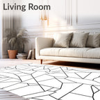 Abstract Geometric Lines Art Design Rug