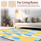 Minimalist Geometric Abstract Shapes Rug