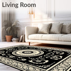 Vintage Floral Mandala Pattern Rug