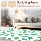 Simple Leaf Pattern Design Rug