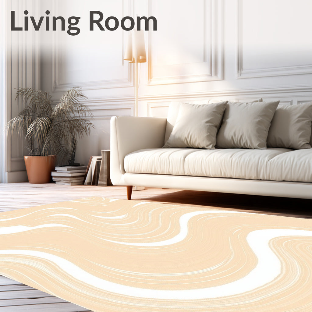 Abstract Swirl Pattern Rug