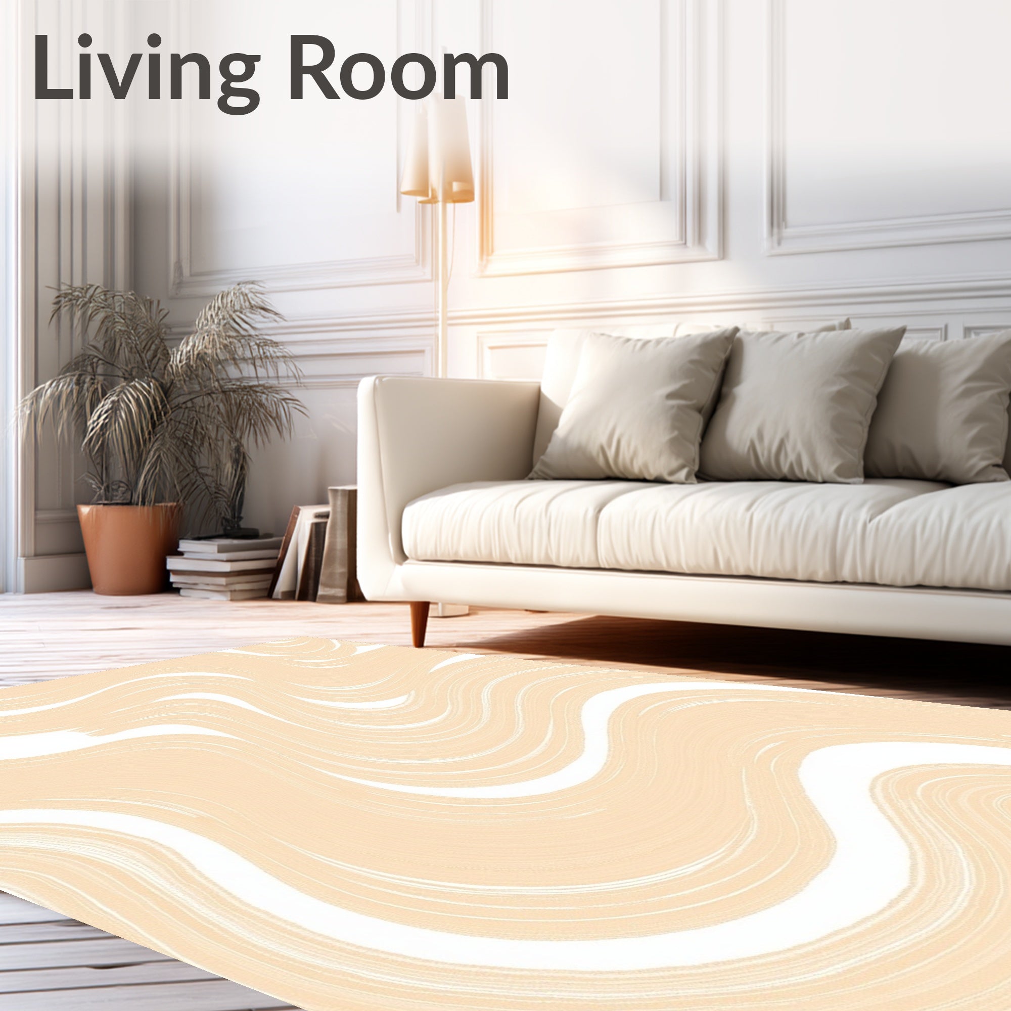Abstract Swirl Pattern Rug