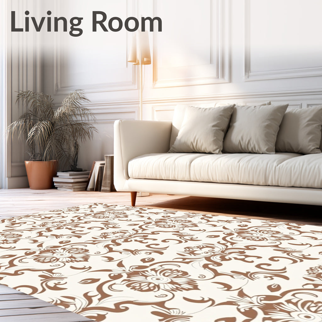 Classic Floral Swirls Design Rug