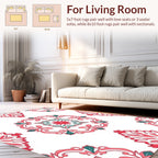 Ornate Medallion Floral Pattern Rug