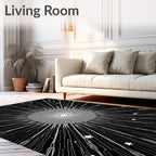 Radiant Burst Starry Night Rug