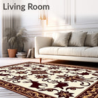 Ornate Deer Star Pattern Design Rug