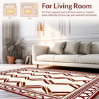 Striped Ribbon Geometric Pattern Rug