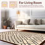 Geometric Net Pattern Rug