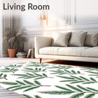 Evergreen Branch Pattern Design Rug