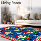 Whimsical Gnome Star Holiday Design Rug