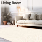 Classic Swirl Cream Pattern Rug