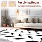 Modern Geometric Diamond Pattern Rug