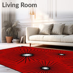 Radiant Sunburst Line Art Rug