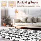 Vintage Floral Flourish Pattern Rug