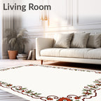 Vintage Floral Vine Motif Rug