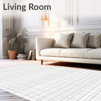 Subtle Grid Pattern Rug